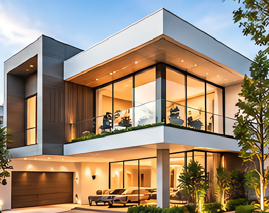 Nhà phố 3 tầng phong cách hiện đại