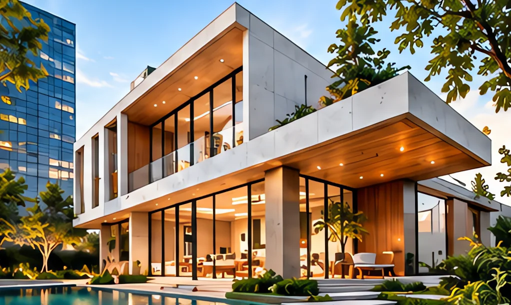 Biệt thự sân vườn hồ bơi